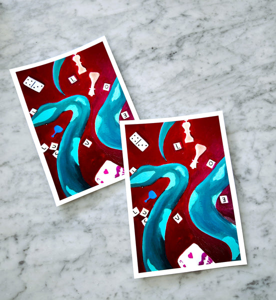 Love v. Lust Art Print