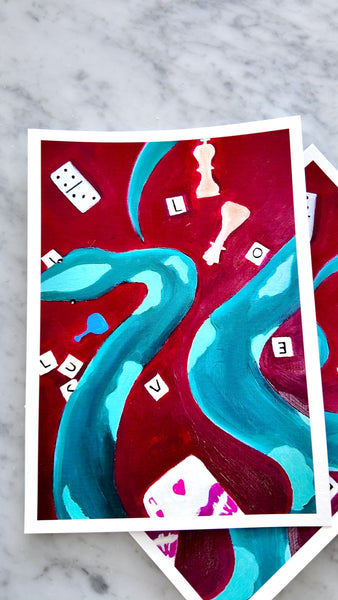 Love v. Lust Art Print