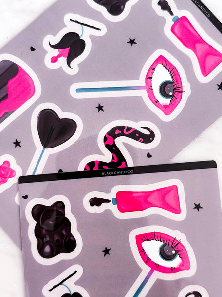Dark & Sweet Sticker Sheet
