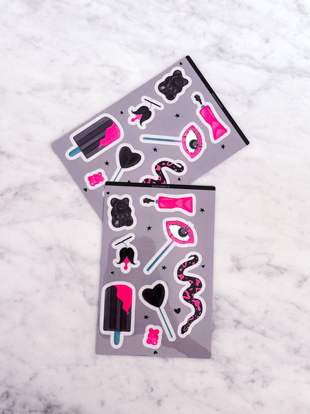 Dark & Sweet Sticker Sheet