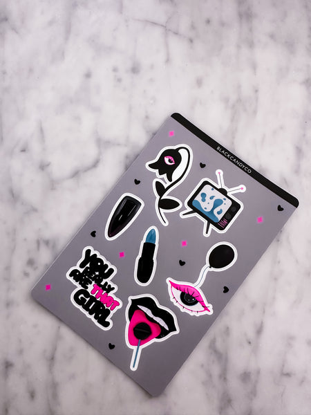 Dark, Yet Sweet Sticker Sheet