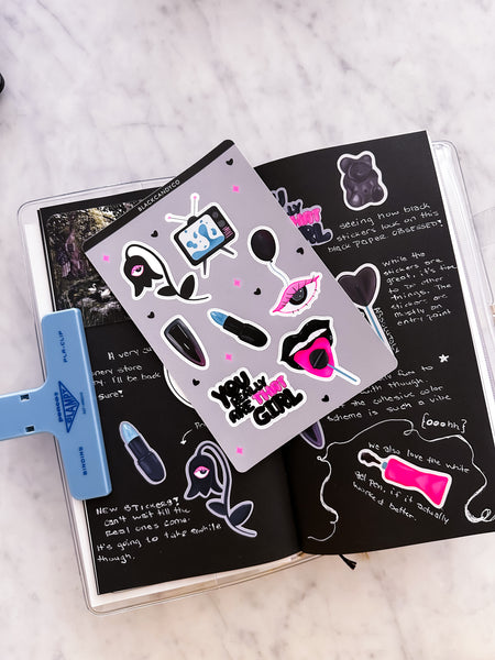 Dark, Yet Sweet Sticker Sheet