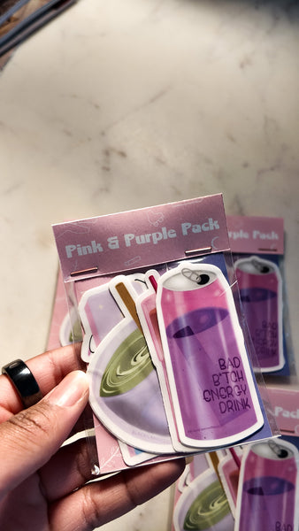 Pink & Purple Sticker Pack