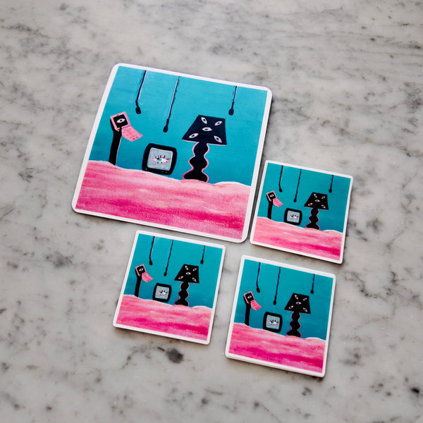 "They're Watching" Vinyl Sticker
