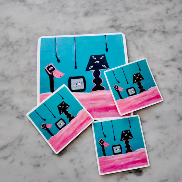 "They're Watching" Vinyl Sticker