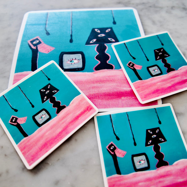 "They're Watching" Vinyl Sticker